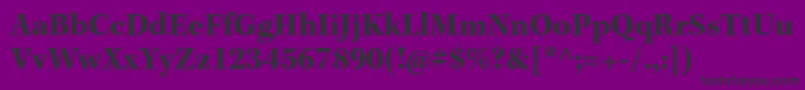 KeplerstdBold Font – Black Fonts on Purple Background