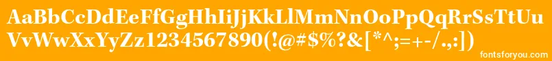 KeplerstdBold Font – White Fonts on Orange Background