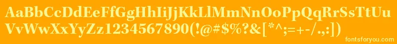 KeplerstdBold Font – Yellow Fonts on Orange Background