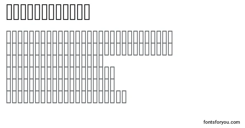 Шрифт TaquesAuGogo – алфавит, цифры, специальные символы