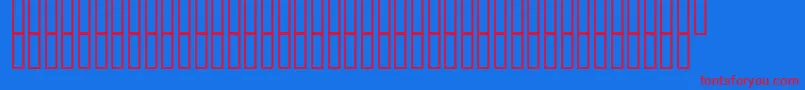 TaquesAuGogo Font – Red Fonts on Blue Background