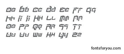 NipponTechCondensedBoldItalic-fontti