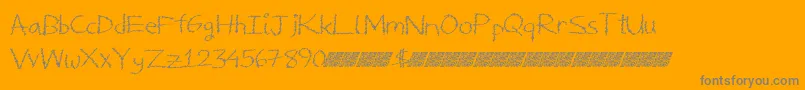 Deliciousfrosting Font – Gray Fonts on Orange Background