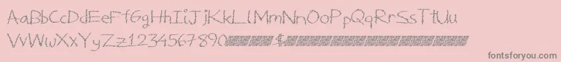 Deliciousfrosting-Schriftart – Graue Schriften auf rosa Hintergrund