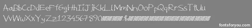 Deliciousfrosting Font – White Fonts on Gray Background