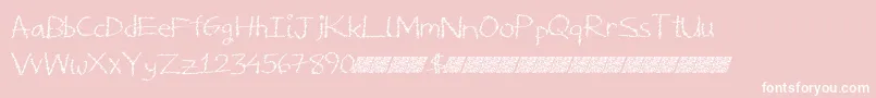 Deliciousfrosting-Schriftart – Weiße Schriften auf rosa Hintergrund