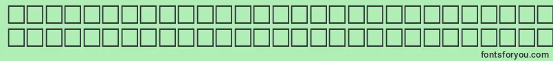 McsHor1SUNormal2000-fontti – mustat fontit vihreällä taustalla