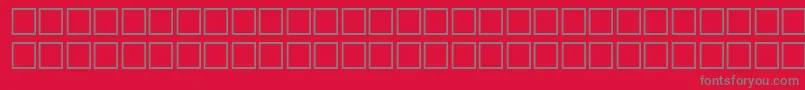 フォントMcsHor1SUNormal2000 – 赤い背景に灰色の文字