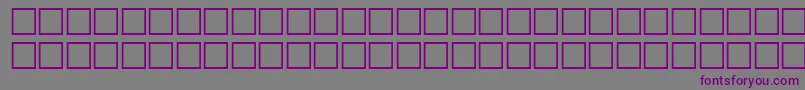 フォントMcsHor1SUNormal2000 – 紫色のフォント、灰色の背景