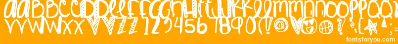 Kingjames Font – White Fonts on Orange Background