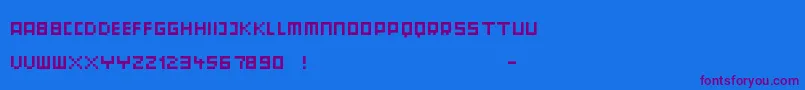 Orphan ffy Font – Purple Fonts on Blue Background