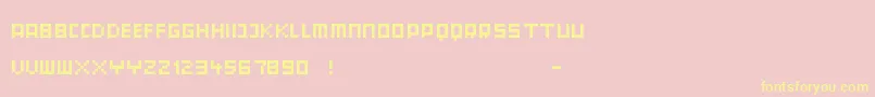 Orphan ffy Font – Yellow Fonts on Pink Background