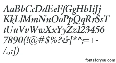  GaramondClassicoBolditalic font