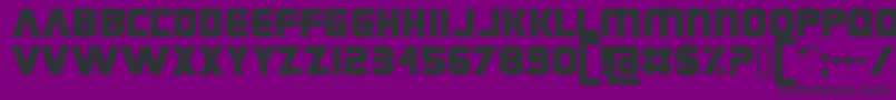 Grungerocker Font – Black Fonts on Purple Background
