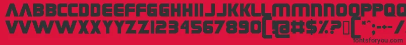 Grungerocker Font – Black Fonts on Red Background