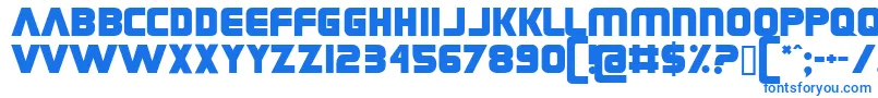Grungerocker Font – Blue Fonts on White Background