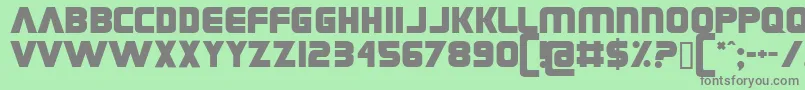 Grungerocker Font – Gray Fonts on Green Background