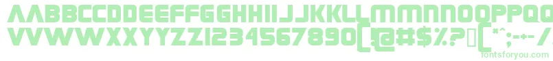 Grungerocker Font – Green Fonts on White Background