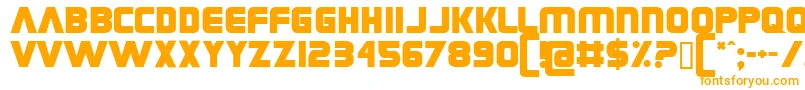 Grungerocker Font – Orange Fonts on White Background