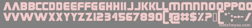 Grungerocker Font – Pink Fonts on Gray Background