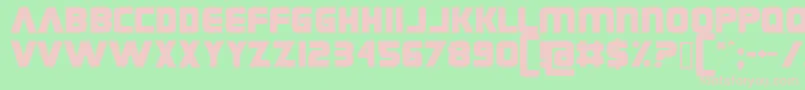 Grungerocker Font – Pink Fonts on Green Background