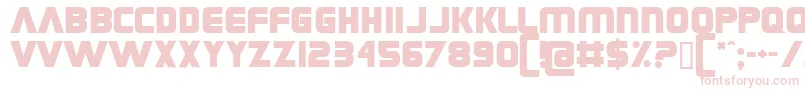 Grungerocker Font – Pink Fonts on White Background