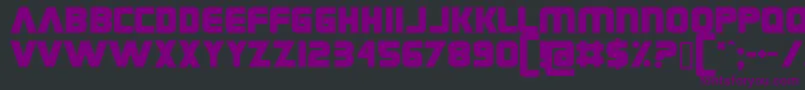 Grungerocker Font – Purple Fonts on Black Background