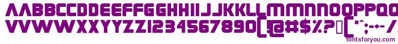 Grungerocker Font – Purple Fonts on White Background