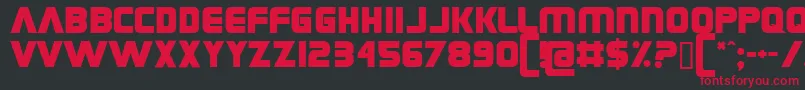 Grungerocker Font – Red Fonts on Black Background