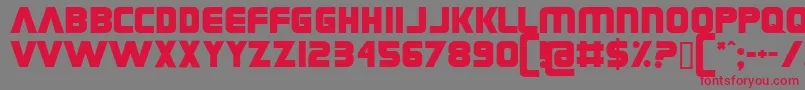 Grungerocker Font – Red Fonts on Gray Background