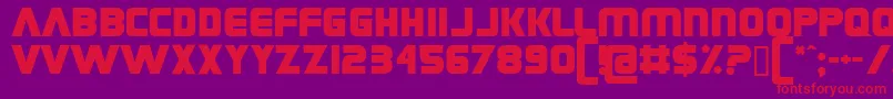 Grungerocker Font – Red Fonts on Purple Background