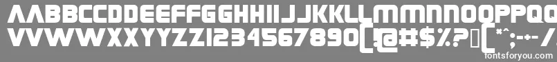 Grungerocker Font – White Fonts on Gray Background