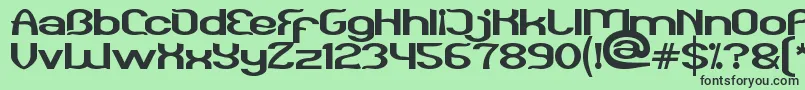 Funatic Font – Black Fonts on Green Background