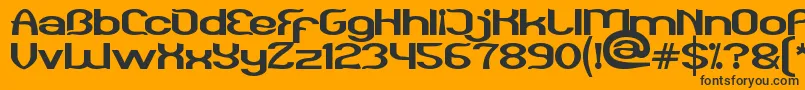 Funatic Font – Black Fonts on Orange Background