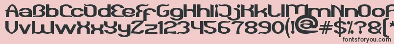 Funatic Font – Black Fonts on Pink Background