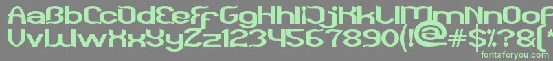 Funatic Font – Green Fonts on Gray Background