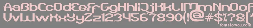 Funatic Font – Pink Fonts on Gray Background