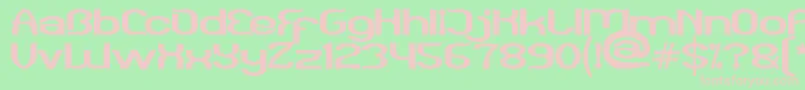 Funatic Font – Pink Fonts on Green Background