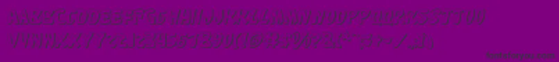 KatanaShadow-Schriftart – Schwarze Schriften auf violettem Hintergrund