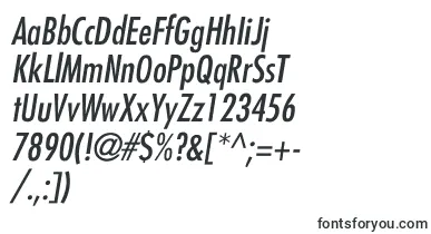  FuturaCondensedItalic font
