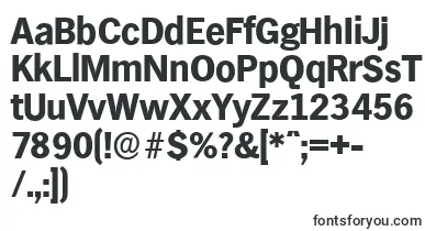 HamburgserialXboldRegular font – vertical Fonts