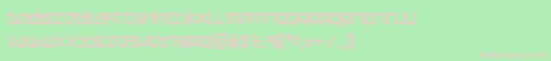 Шрифт Koboldc – розовые шрифты на зелёном фоне