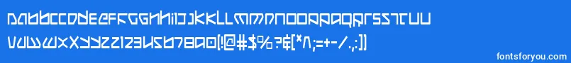 More about Koboldc Font Koboldc Font – White Fonts on Blue Background