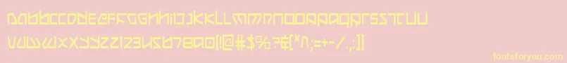 Koboldc Font – Yellow Fonts on Pink Background