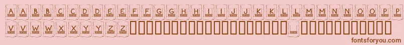 KrWanted Font – Brown Fonts on Pink Background