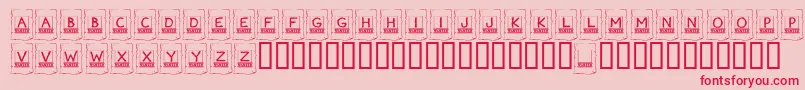 KrWanted Font – Red Fonts on Pink Background