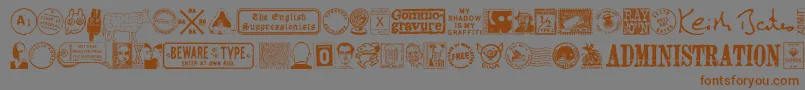 MaGraphics Font – Brown Fonts on Gray Background