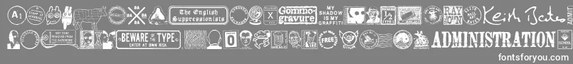 fuente MaGraphics – Fuentes Blancas Sobre Fondo Gris