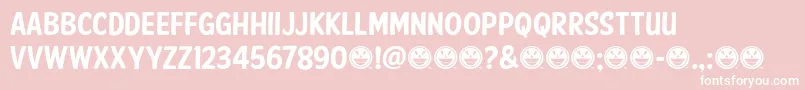 Saiba mais sobre a fonte AmericanPurposeCasual01 Fonte AmericanPurposeCasual01 – fontes brancas em um fundo rosa