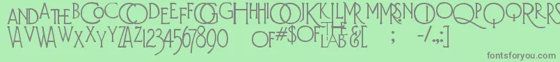 More about DiehlDecoAlts Font DiehlDecoAlts Font – Gray Fonts on Green Background